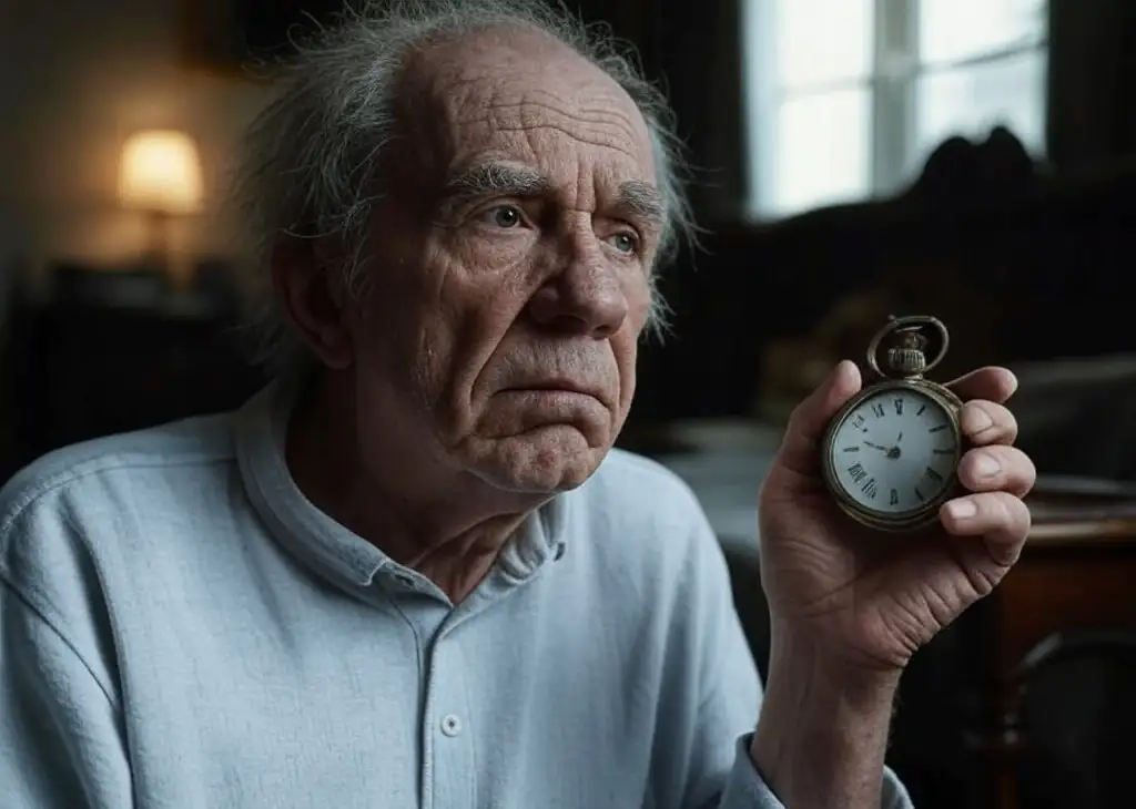 El Reloj Heredado 1 Anciano con reloj antiguo - El Reloj Heredado