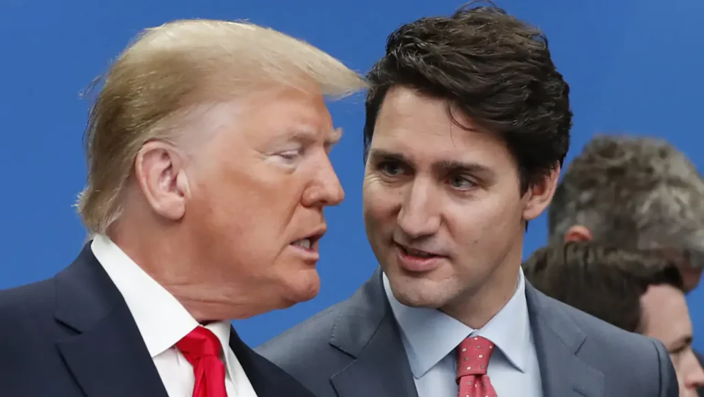 Donald Trump y el Primer Ministro Canadiense