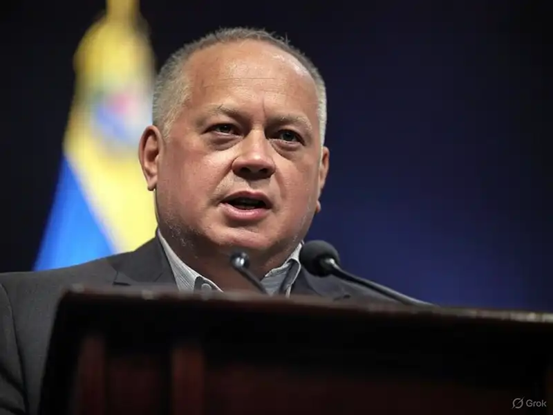 Impresionante Lista de Artistas Vetados en Venezuela: ¿Quiénes Están Prohibidos y Por Qué? 3 Diosdado Cabello anunciando la lista de artistas vetados en Venezuela