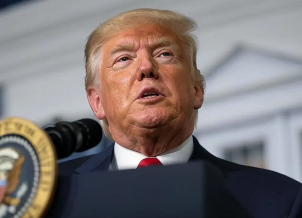 Donald Trump Impondrá Aranceles del 25% a Países que Compren a Venezuela 1 Donald Trump anunciando aranceles a países que compren a Venezuela